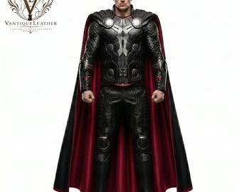 Thor Inspired Leather Armor Costume | Custom Cosplay Fantasy Warrior Costume | Knight Armor Suit | Superhero Halloween Outfit | Gift for Him