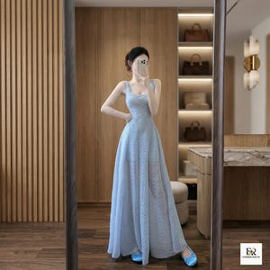 Periwinkle Wedding Guest Dress - Etsy