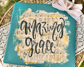 Amazing Grace - Dakota parks design - Amazing Grace DTF Transfer - DIY - Ready to Press