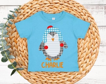Kids personalized penguin DTF Transfer - penguin - winter transfer - Direct to film transfer - Ready to press - Custom transfers - DTF Print