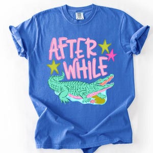 After While Crocodile with Swamp - DTF Transfer - Crocodile - Summer Transfer - Direct to Film - Dakota Parks