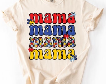 Autism Mama Transfer - Autism mama - autism awareness - Direct to film transfer - Ready to press - Custom transfers