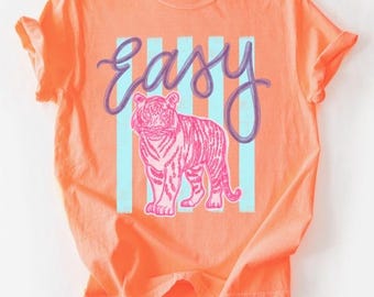 Easy Tiger stripes - easy - tiger - stripes - Direct to film transfer - Ready to press - Custom transfers - DTF
