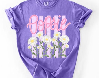 Oopsie Daisy Stripes DTF transfer - Oopsie Daisy - Summer Transfer - Daisies DTF - Spring Transfer - Custom DTF Transfer
