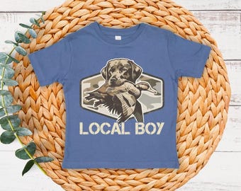 Local sourthern boy- dog duck hunting - local - boy - duck hunting DTF - DTF - Direct to film transfer - Ready to press - Custom transfers