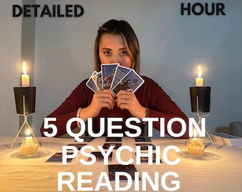 Lettura di 5 domande del medium sensitivo intuitivo - Lettura nella stessa ora - Tarocchi veloci - Intuizione astrologica - Risposte rapide - Lettura telepatica - Consigli psichici