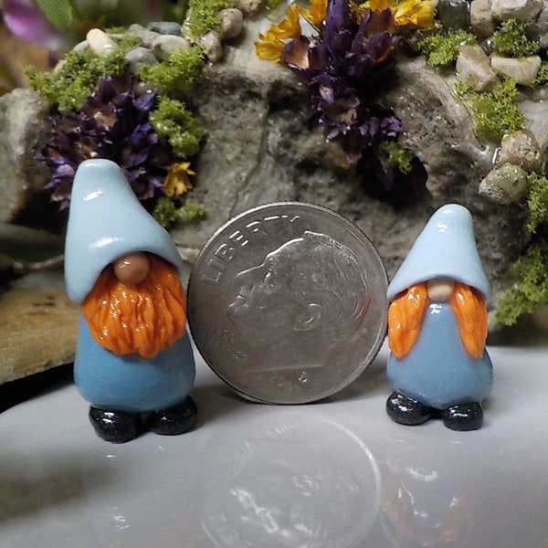 Teeny Tiny Gnomes, Itty Bitty Gnomes, Tiny Good Luck Gnomes,Handmade