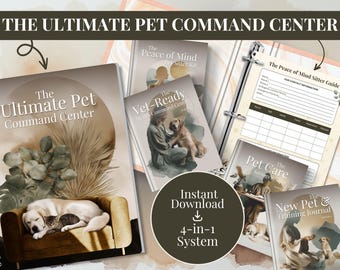 Pet Care Planner Printable, Dog Medical Binder (Digital Download)