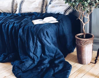 Manta de linho macio: cor natural, todos os tamanhos