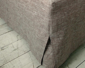 Saia de cama em linho. Saia para cama. Colcha de linho. 100% linho. Natural. Ecológica. Todas as cores. Todos os tamanhos.