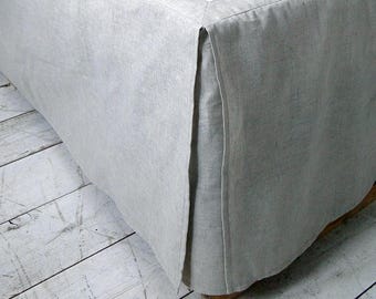 Saia de cama em linho. Saia para cama. Colcha de linho. 100% linho. Natural. Ecológica. Todas as cores. Todos os tamanhos.