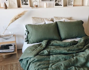 Capa de edredom de linho. Fecho tipo envelope. 100% linho. Natural. Queen. King. Cama de bebê. Ecológica. Todas as cores. Todos os tamanhos.