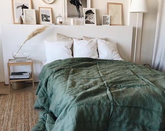 Manta de linho macio: cor natural, todos os tamanhos