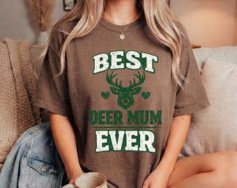 Woodland Deer Mum PNG: Antlers, Forest Animal Art (Digital Download)