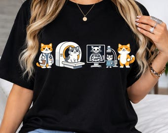 Radiologic Technologist Cat PNG, Funny X-Ray Clipart (Digital Download