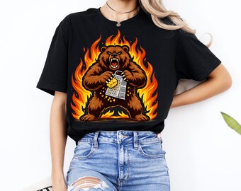 Angry Bear Cheese Grater PNG, Funny Animal Meme Gift, Digital Download