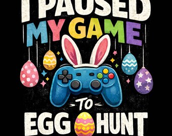 Gamer Easter Egg Hunt PNG, Funny Video Game Holiday Design (Digital Download)