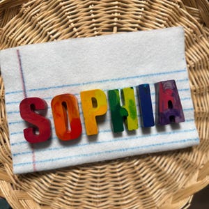 Personalized Name Crayons | Rainbow Letter Crayons, Toddler Gift