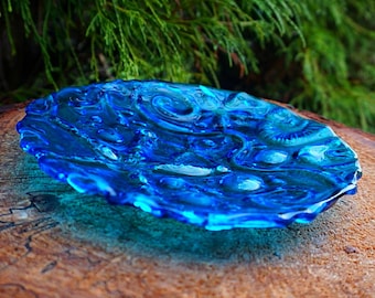 Handmade Fused Glass Bowl – Blue Ocean Art Glass