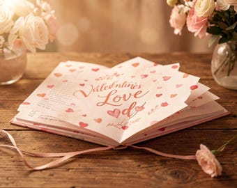 Libretto d'amore per San Valentino: diario stampabile per coppie, ricordo romantico