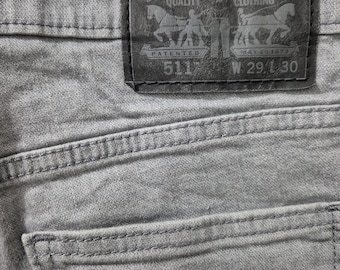 Levi's 511 Slim Jeans | Grey Wash | W29 L30 | Excellent Condition