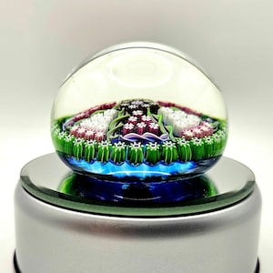 Vintage Perthshire Briefbeschwerer PP5 - 6-Speichen Strahlen Millefiori - "P" Center Cane - 65 mm