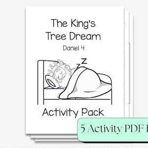 Daniel tolkar kungens dröm – Daniel 4 Bibelaktivitetspaket för barn | Drömlektion om Nebukadnessars träd