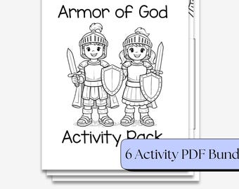 Armor of God Activity Pack | Bible Lesson, Coloring, Craft (PDF Download)