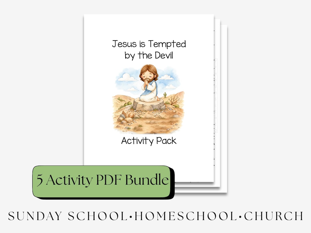 Jesus is Tempted in the Desert by the Devil | Activity Pack for Kids ...