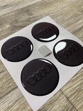 Self-Adhesive Silicone Stickers for Wheel Center Hub Caps Alloy Rims Logo - 4pcs/Epoxy Resin Rim Decals, Fuel Tank Emblem/All Size product logo