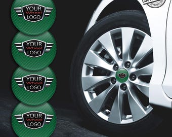 Silicone Stickers for Wheel Caps with a Design of Your Choice - 4pcs,,,Rims upgrade