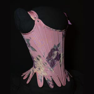 Corset, Made to order: Handmade Late 18th Century Pattern, Semi-Boned