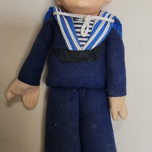 Antique Holland America Line Sailor Boy Doll