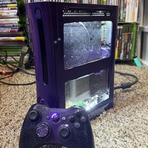 Xbox 360 RGH Morado - 320 GB - ¡Conectar y usar!