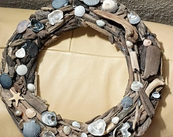 Driftwood Oyster Shell Wreath