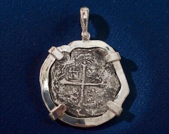 Large Big Atocha Coin Pendant: Mel Fisher Treasure