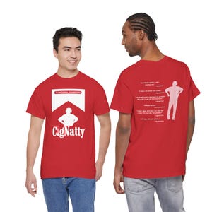 Original CigNatty ™ National Champs T-Shirt - KOSTENFREIER VERSAND | IU Football Hoosier Fan Parodie Rot Tee | Sammlerstück | Limitierter Tropfen!
