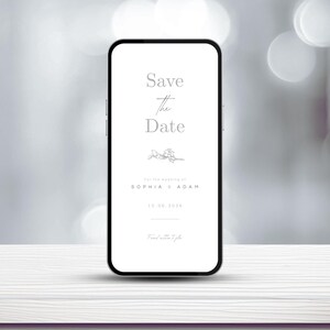 Wedding Save the Date Card Template | Instant Download · Editable in Canva