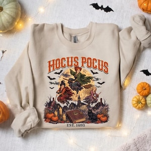 Vintage Witch Sisters Sweatshirt, Halloween Gift for Her, Witch Lover Gift, Salem Witch Shirt, Retro Halloween, Fall Crewneck