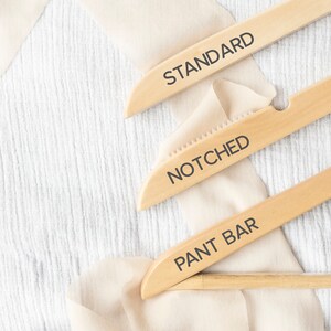Personalized Wedding Dress Hanger with Wedding Party Title Arm Inscription Engraved Wood image 4
