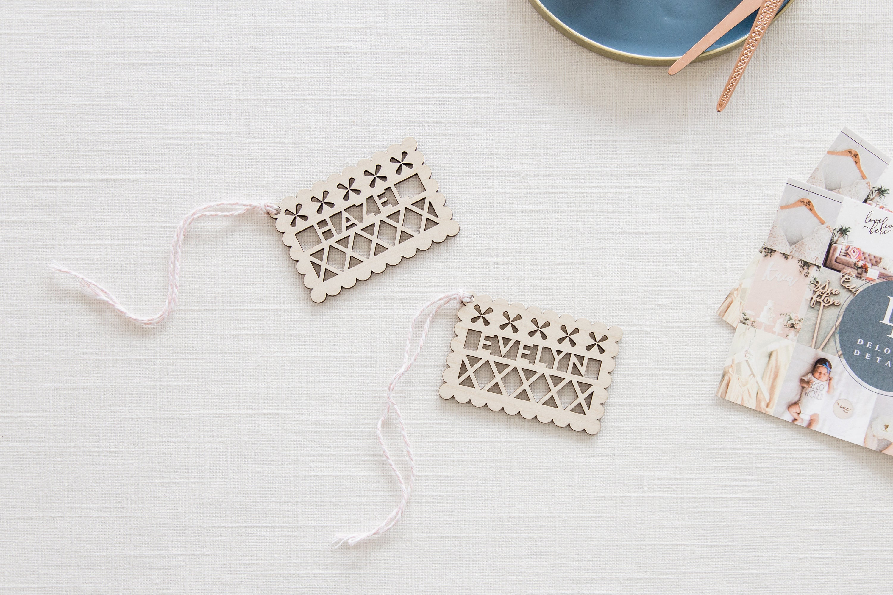 Laser Cut Wood Gift Tag