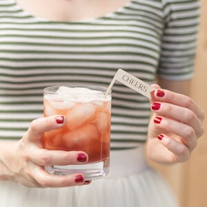 20 pack - Custom Stir Stick/Swizzle Stick - Laser Cut wood