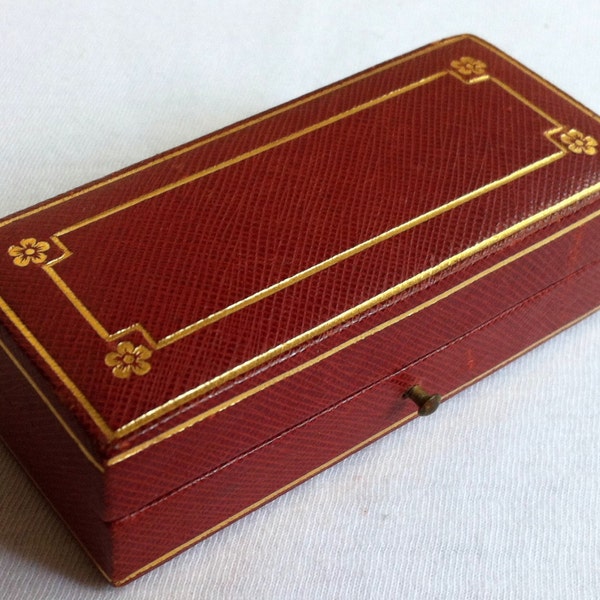 Reserved for Dustin Rare CARTIER red gold Box Brooch Stick Pin Stickpin Jewelry Designer Dealer display Vintage