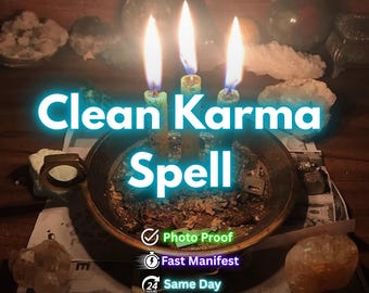 カルマ浄化の儀式 | エネルギーブロックを解消し、ネガティブなパターンをリセットし、精神的なバランスを取り戻す、白魔術