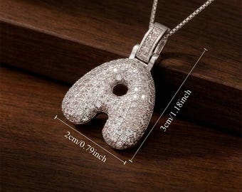 Collar minimalista con letras de la A a la Z para mujer: colgante de inicial de plata, elegante joya personalizada de estilo francés, regalo perfecto para el día a día.