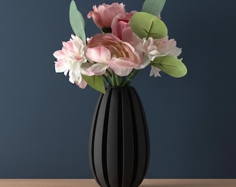 Gani Flower Vase for Dried Flowers | 5" 6" 7" 8" Inch Height | Eco-Friendly | Dehydrated Flowers | Unique Vase