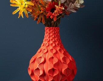Vaso Bloom para Flores Secas | 15, 18 e 20 cm de Altura | Ecológico | Flores Desidratadas | Vaso Exclusivo
