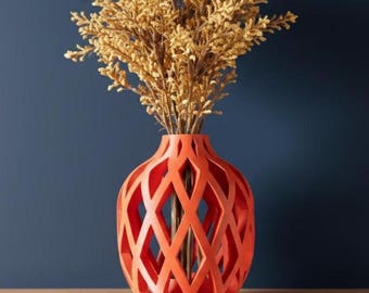 Vaso Adani para flores secas | 15, 18 e 20 cm de altura | Ecológico | Flores desidratadas | Vaso exclusivo