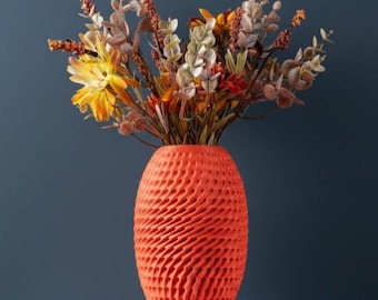 Vaso Burrow para Flores Secas | 15, 18 e 20 cm de Altura | Ecológico | Flores Desidratadas | Vaso Exclusivo