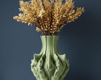 Vaso em formato de garra para flores secas | 15, 18 e 20 cm de altura | Ecológico | Flores desidratadas | Vaso exclusivo